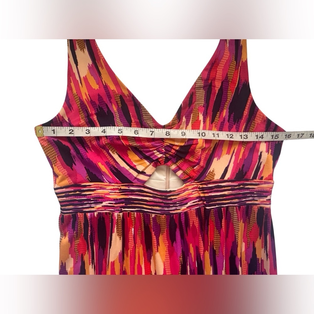 Trina Turk Multicolor Margery 2 Ikat Print Sleeveless Maxi Dress Size 10 NWT - Picture 10 of 12